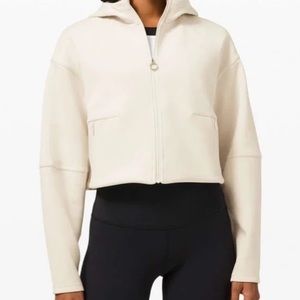Lululemon Soft Oversized Zip Hoodie - White Opal